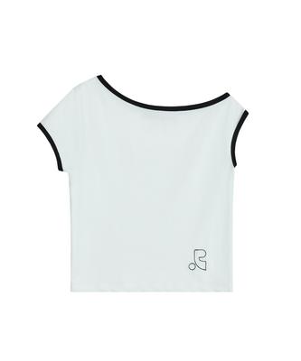 Футболка с одним плечом REST&RECREATION - Белый
