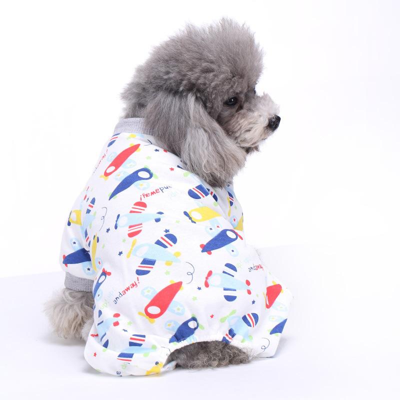 Pet Supplies Dog Four-legged Clothes Autumn and Winter Casual Comfortable and Breathable Home Pet Cotton Clothes