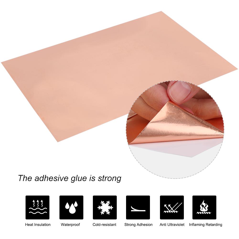 3 шт. многофункциональная практичная односторонняя проводящая лента для экранирования электромагнитных помех для гитары из медной фольги