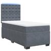 Maison Exclusive - Sommier à lattes de lit et matelas Gris foncé 90x200 cm Velours