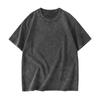 Adult T-shirt Casual Loose Solid Color Round Neck Pullover Short Sleeve T-shirt Top