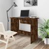 815333 vidaXL Desk Smoked Oak 100x50x76 Cm Engineered Wood