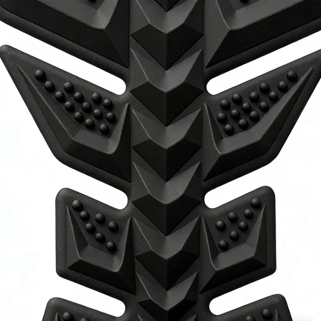 Мотоциклетные наклейки и декали 3D резиновая накладка Дизайн "Рыбья кость" Защитная наклейка на бак мотоцикла Для взрослых Бензобак Уличный