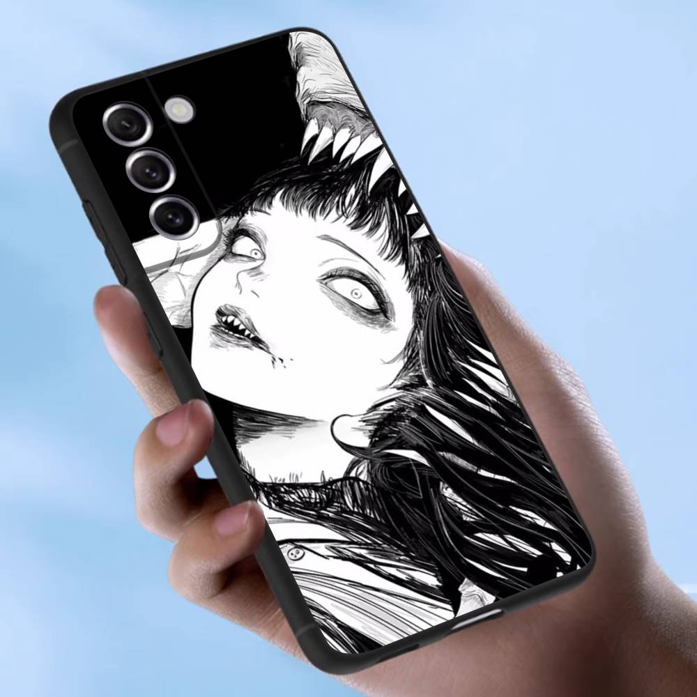 Чехол для Samsung Galaxy с изображением японского хоррор-манга Чехол S25 S23 S22 S21 S30 S20 S10 Ultra Plus FE Мягкий чехол из ТПУ