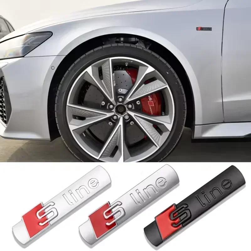 2026 for 4YTFG 7.2cm Metal Car Badge Refitting Emblem Sline A6 A3 A4 A5 A8 S3 S4 S5 S6 S7 S8 SQ5 SQ7 Q5 Q7 Q8 RS3 RS4 RS5 3d Sticker
