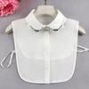 Fashion White Lapel Fake Collar for Women's Half Shirt Blouse Detachable Collar Shirt False Collar Women Clothes Accessories