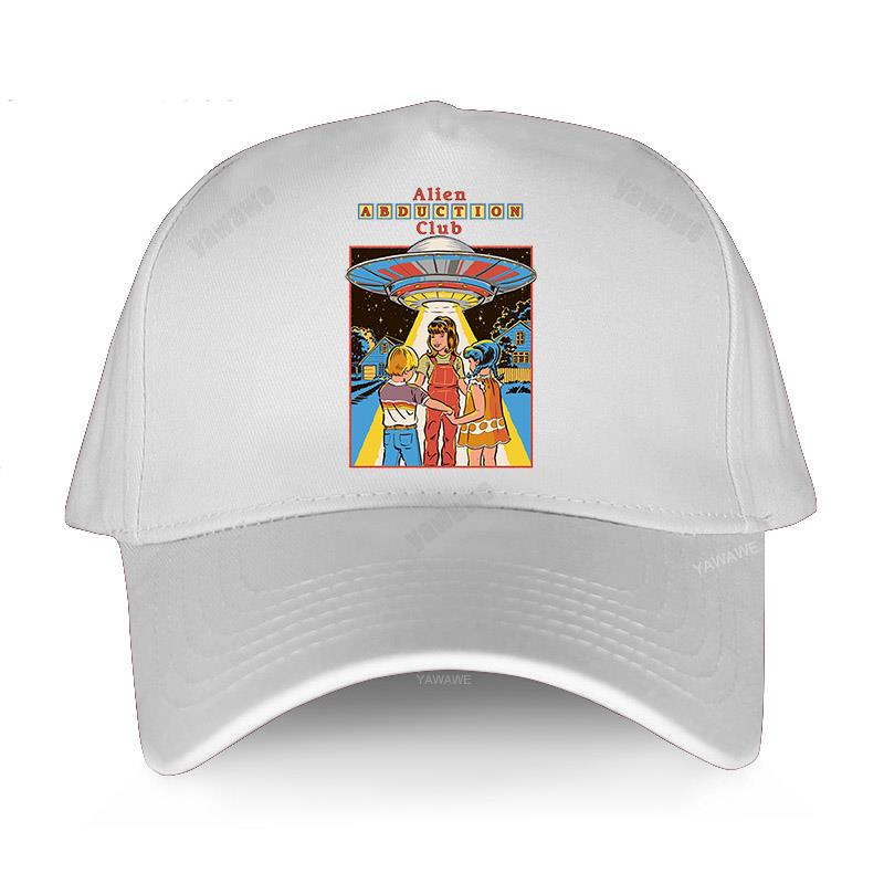 Бейсбольная кепка, летняя однотонная шляпа от солнца, модная регулируемая бейсболка Alien Abduction Club Grim Evil Series, шляпа для папы, хлопковые уличные брендовые кепки