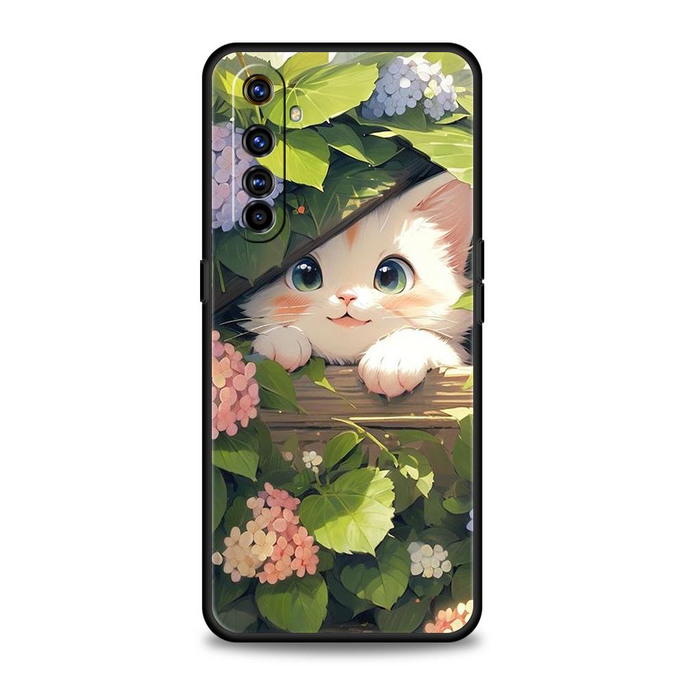 Чехол для телефона «Повседневная жизнь милых кошек» Для Realme 13 12 11 10 9 8 5G 7 C25 C35 GT5 GT3 GT2 Pro Plus Для Realme GT Neo 2 3 3T 5 Чехол