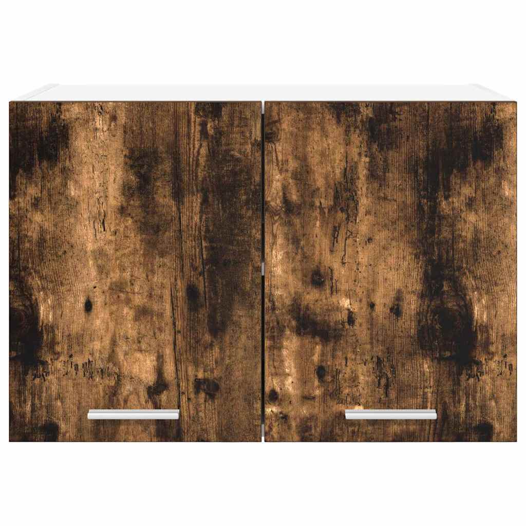 Wall Mounted Cabinet 2 pcs Smoked Oak & White 60 x 31 x 40 cm