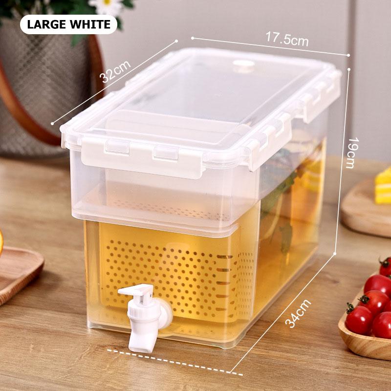 Пластиковый чайник, пищевой холодильник с краном, 3,5 л-6 л, ведро для холодной воды, ведро для холодного сока, большая емкость, ведро для холодной воды