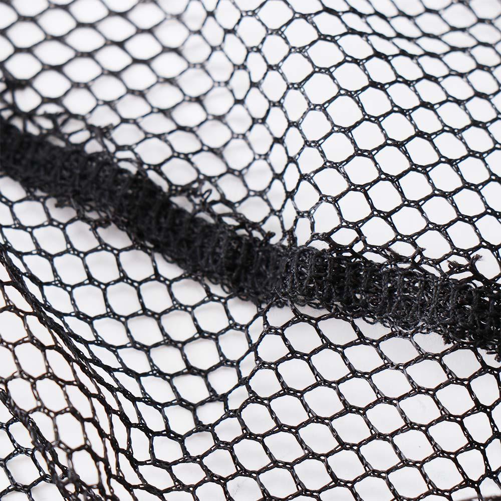 Black Aluminium Fly Fishing Trout Knotless Nylon Landing Nets Fish Saver Hand Net Fishing Net