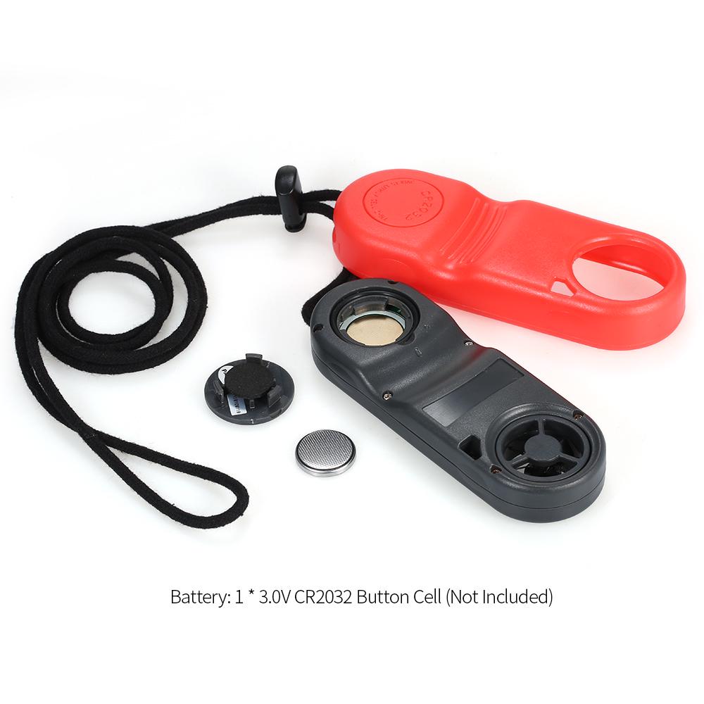 Mini Digital Anemometer Beaufort Scale IP67 Thermometer Handheld Anemometro Pocket Wind Speed Meter Air Velocity Wind