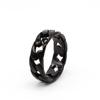 R0539-NK02 European & American Retro Car Chain Men's Titanium Steel Ring