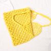 Hand-Woven Rattan Bag Straw Purse Handmade Wicker Crossbody Beach Bag