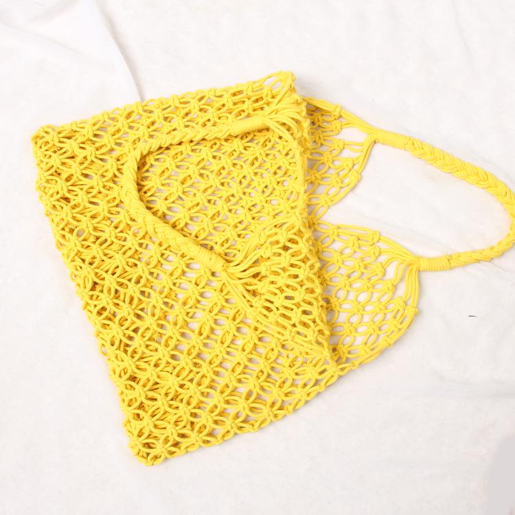 Hand-Woven Rattan Bag Straw Purse Handmade Wicker Crossbody Beach Bag