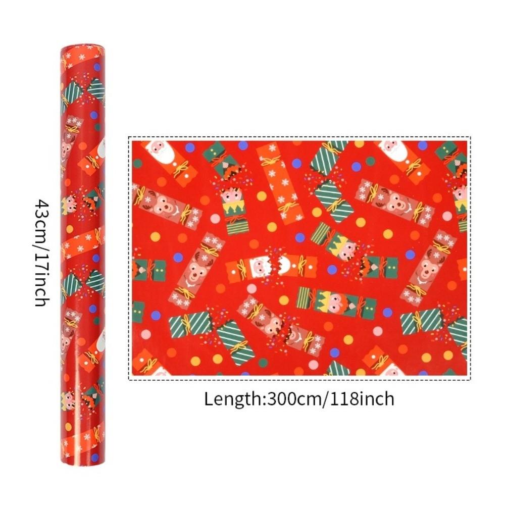 Roll Christmas Wrapping Paper for Holiday Gifts Gift Wrapping Paper Festive Party Supplies