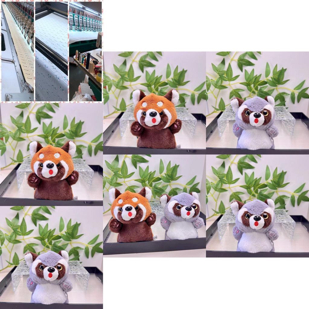 Очаровательный Милый Плюшевый Брелок-Игрушка Енот Мягкий Короткошерстный Плюшевая Игрушка Животное Кукла