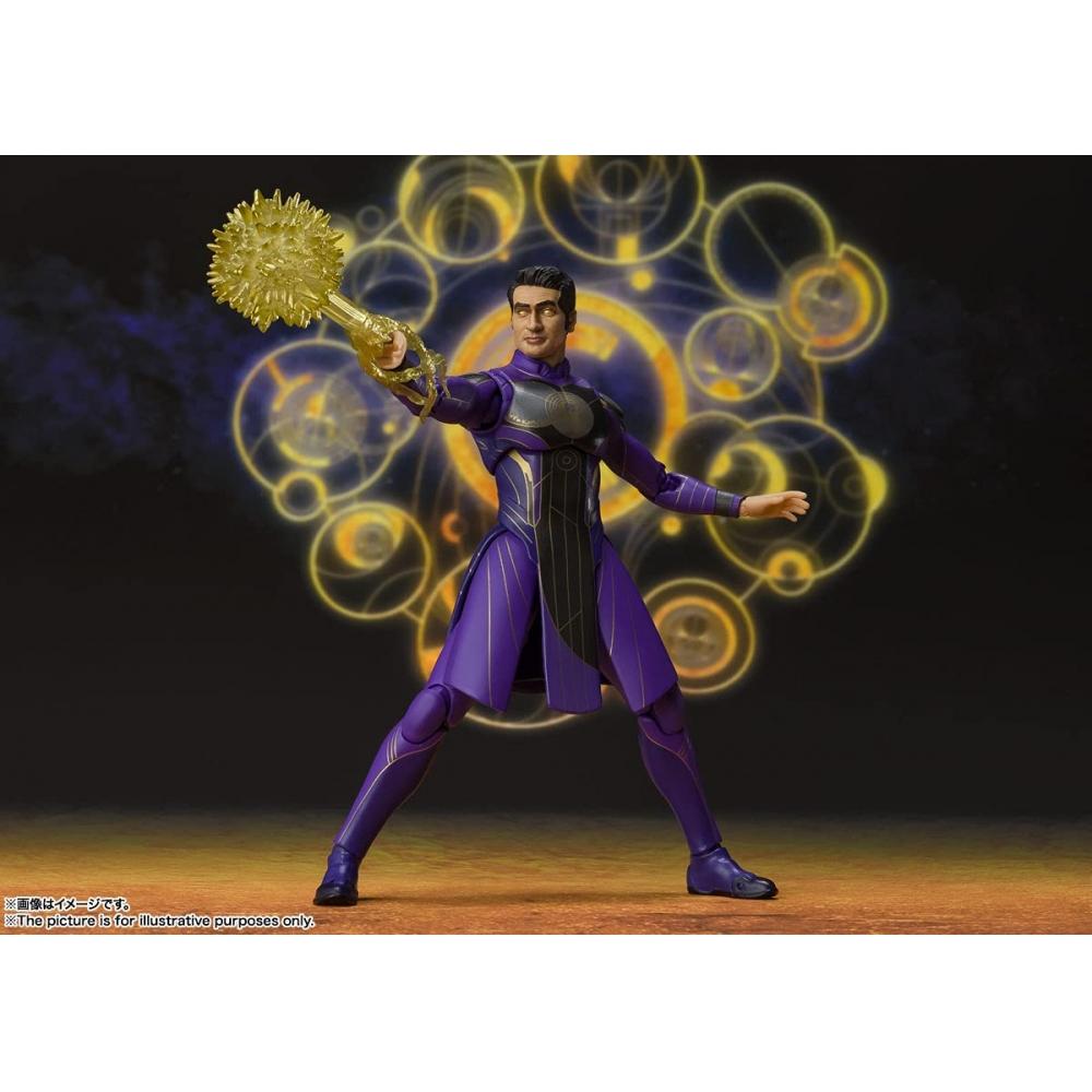 Bandai ДУХИ SHFiguarts MARVEL Eternals Kingo приблизительно. Подвижная фигура толщиной 150 мм, окрашенная из ПВХ и АБС-пластика
