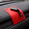 1Pcs Car Logo Anti Slip Mat Interior Dashboard Accessories For Skoda Octavia Kodiaq Enyaq iV Kamiq Superb Fabia Rapid Vision RS