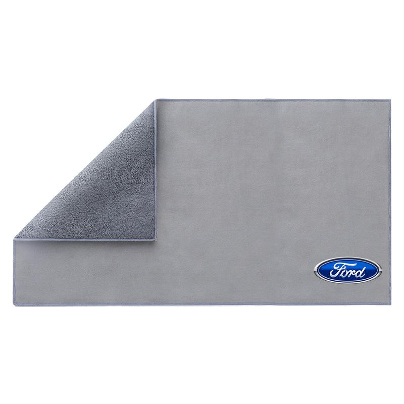 Plush Car Cleaning Towel Wipe Dry Cloth Absorb No Shed Lint Car Tools For Ford Raptor Fiesta Focus 2 3 4 Mondeo Ecosport Mustang Fusion