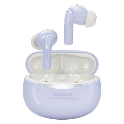 Беспроводные наушники ELECOM Bluetooth 5.2 с шумоподавлением, совместимые с AAC, легкие, полностью беспроводные, режим наушников, внешний звуковой режим Pur