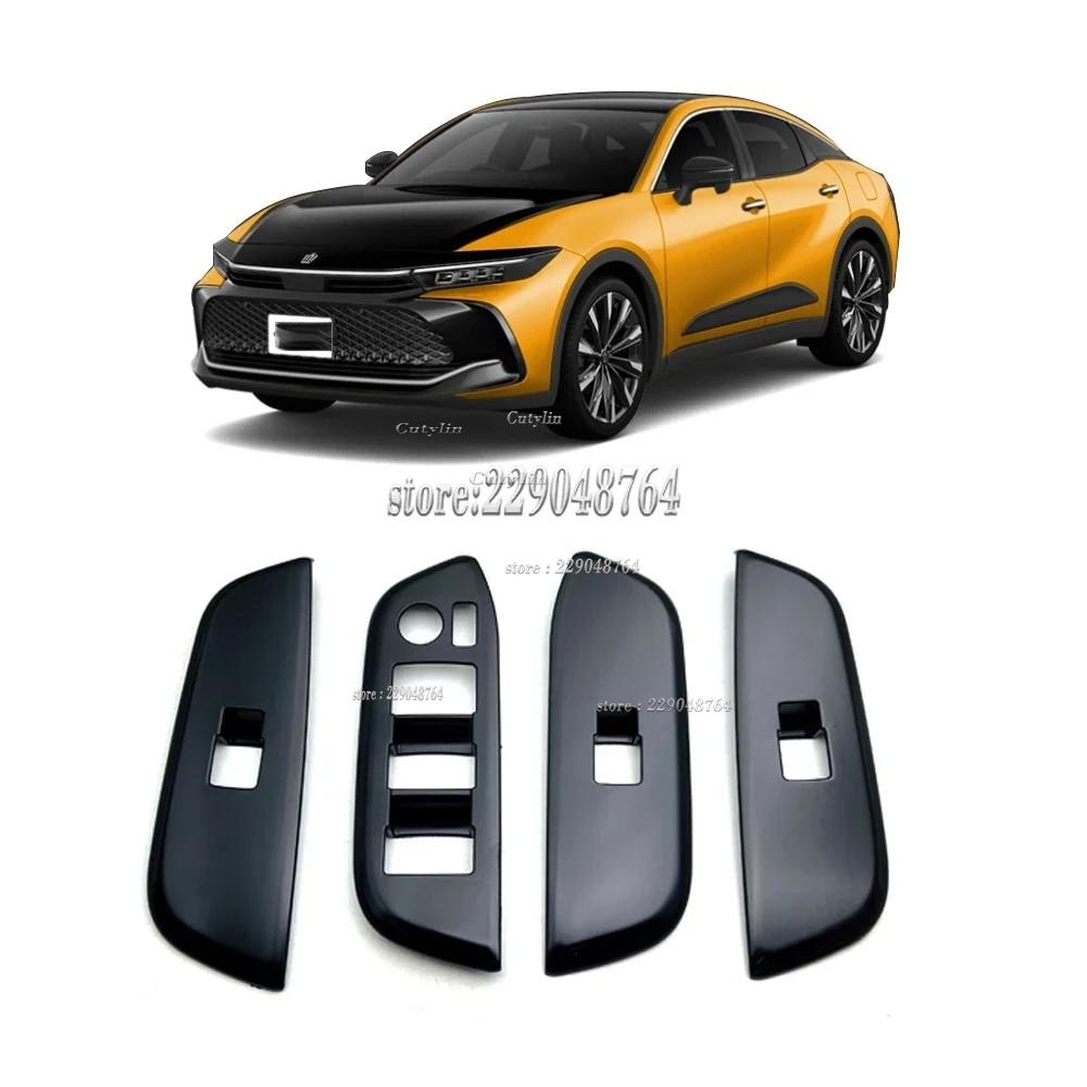 RHD For Toyota Crown Cossover 2024 2025 ABS Black Gear Shift Panel Cover Trim Center AC Outlet Cover Auto Accessories