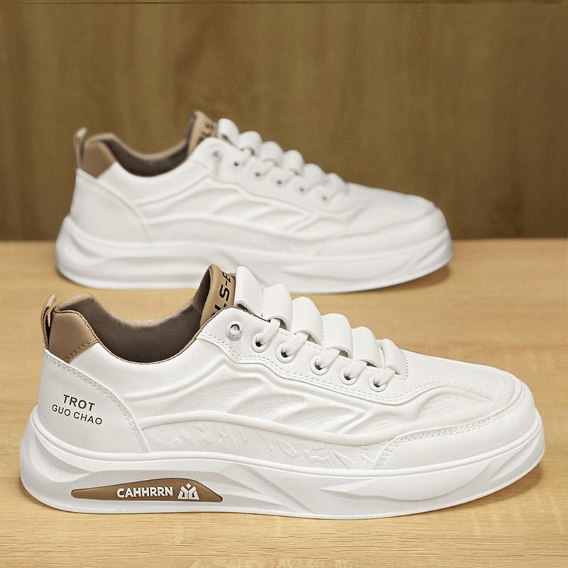 Весна 2025 новые кроссовки папы платформа повседневные универсальные дышащие мужские трендовые увеличивающие рост низкие спортивные туфли