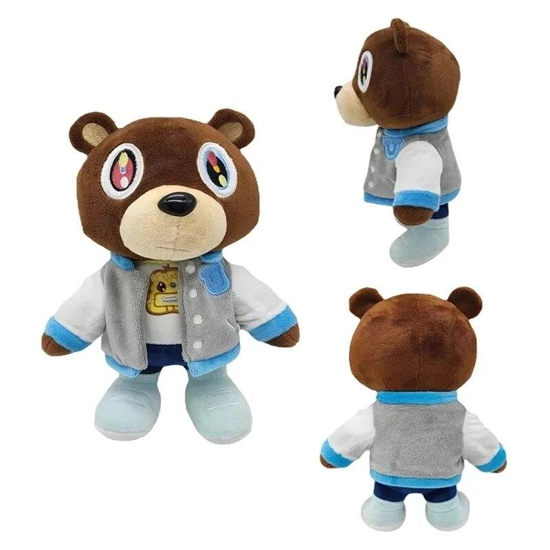 30 см Kawaii Kanye Dropout Bear Teddy Bear Плюшевые игрушки Kanye West Выпускной Мягкий домашний декор комнаты подарок на день рождения