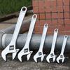 Разводной ключ с черным никелированным покрытием - 8", 10", 12" с большим зевом и гладкой рукояткой