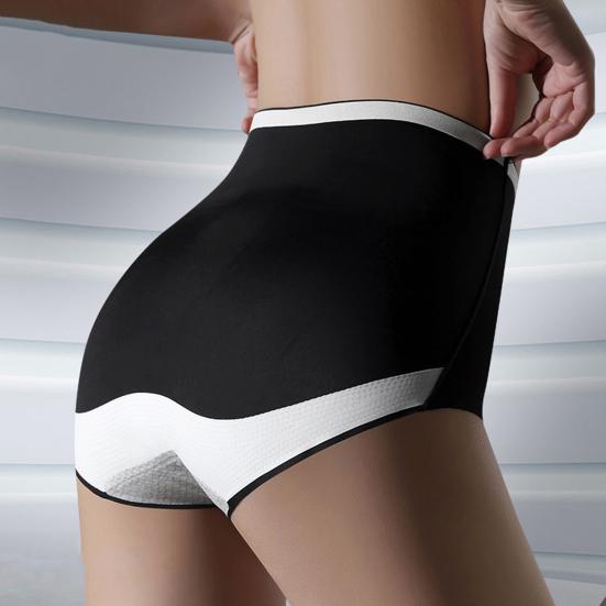 Трусы с высокой талией, утягивающие, корректирующие живот, бесшовные эластичные трусы, хорошая воздухопроницаемость, влагоотводящее женское нижнее белье для повседневной носки и спорта
