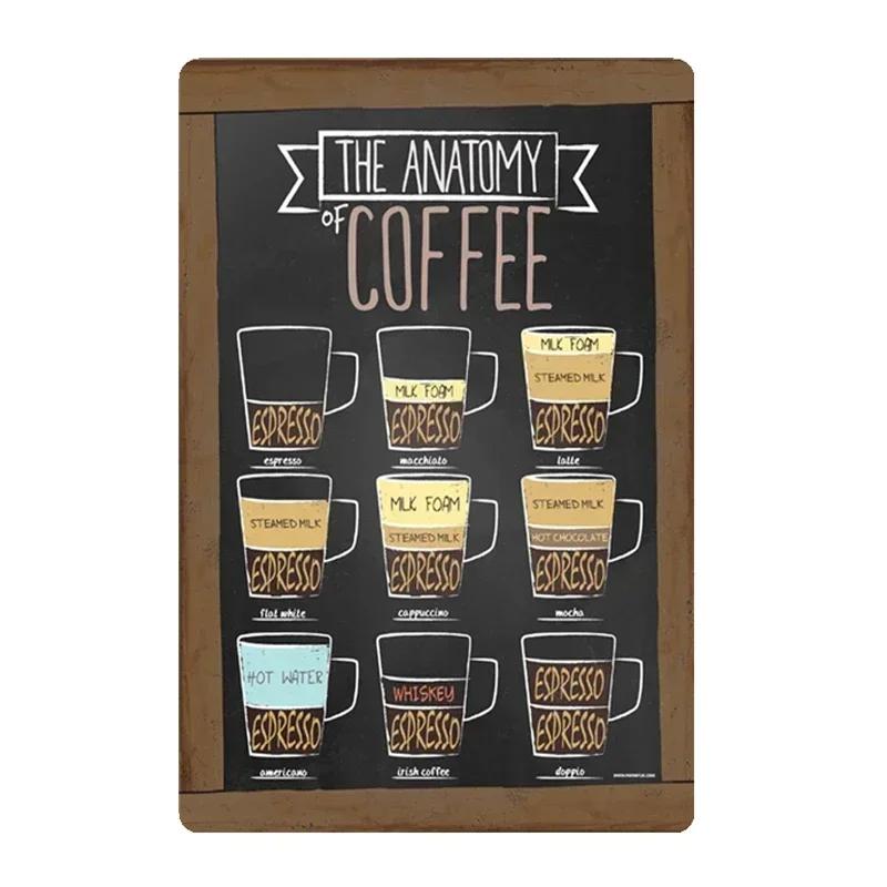 Metal Painting Signs Cake Dessert Hamburger Plaque Bar Pub Bakery Cafe Creative Gifts Iron Signs Wall Decor Wall Plate Pendant