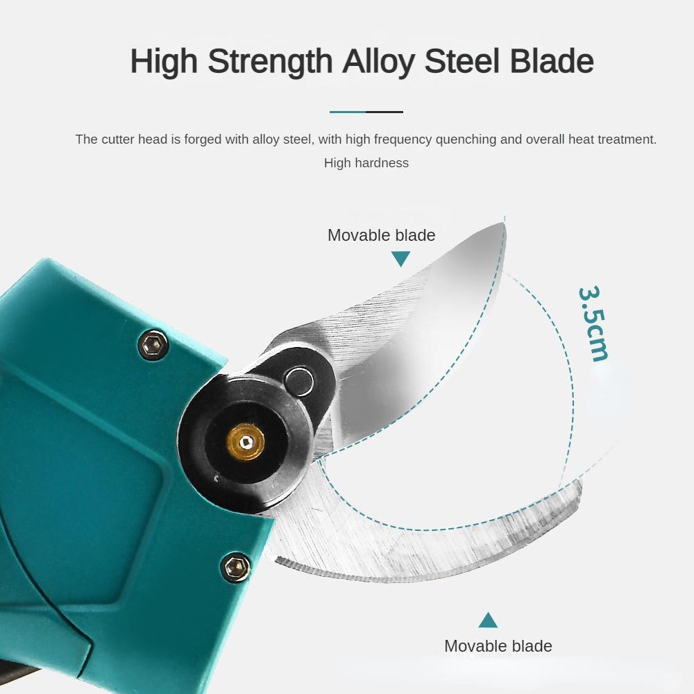 Cordless Pruner Electric Pruning Shear Lithium-ion Battery Efficient Fruit Tree Bonsai Pruning Branches Cutter 21V