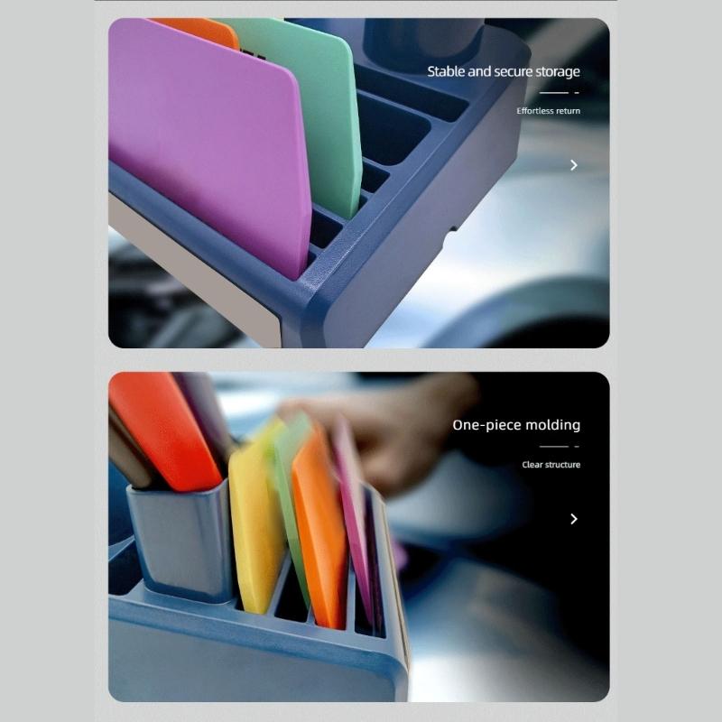 Multiple Compartment Car Wrap Tool Organizer Box with Not Slip Base Tinting Tools Storage for Tint Film Scraper & Heat Tool
