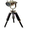 Table Lamp Studio Collectible Searchlight with Black Wooden Tripod Stand Home Decor