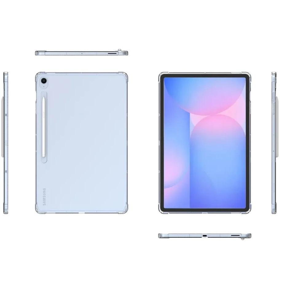 Чехол для Samsung Galaxy Tab S10 FE+ Plus, Силиконовый, Прозрачный