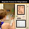 5Pack Magnetic Frames for Refrigerator - 8.5 x 11 Magnetic Sign Holder, Magnetic Paper Holder Document Holder for Fridge, Metal, Whiteboard Surface -