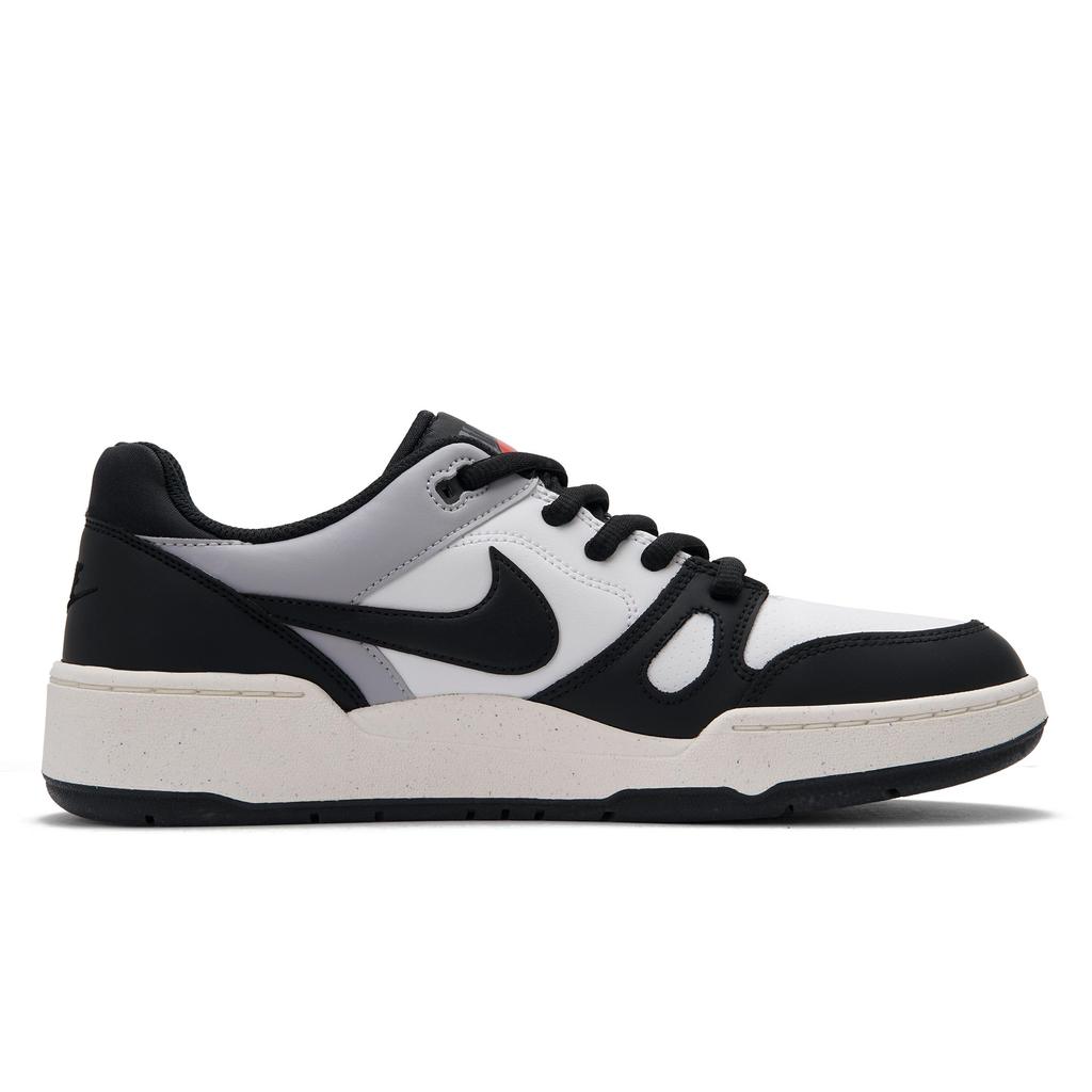 Nike Full Force Abrasion Resistant Low top Skateboard Shoes Men's Black White Gray FB1362-101(Team734-force)