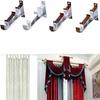 Hang Curtain Rod Holders Window Hardware Holder Double Curtain Rod Bracket Metal Double Rod Bracket