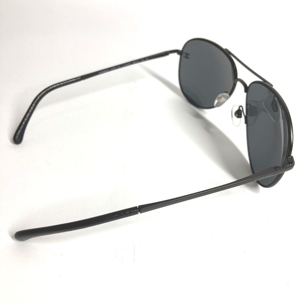 Chanel 4189 T-Q Teardrop CC Mark Logo Pilot Shape Eyewear Sunglasses Black