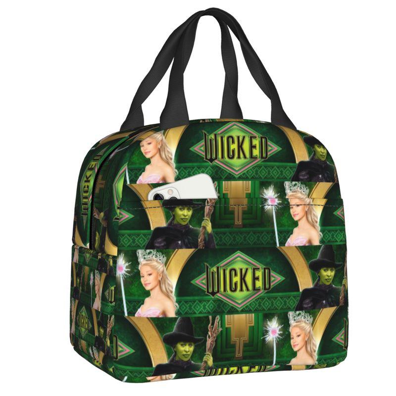 Custom W-Wickeds Magic Thermal Insulated Lunch Bags Women American Resuable Lunch Tote for Work School Travel Storage Food Box