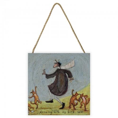 Sam Toft Деревянная табличка «Танцуя с моей птицей»