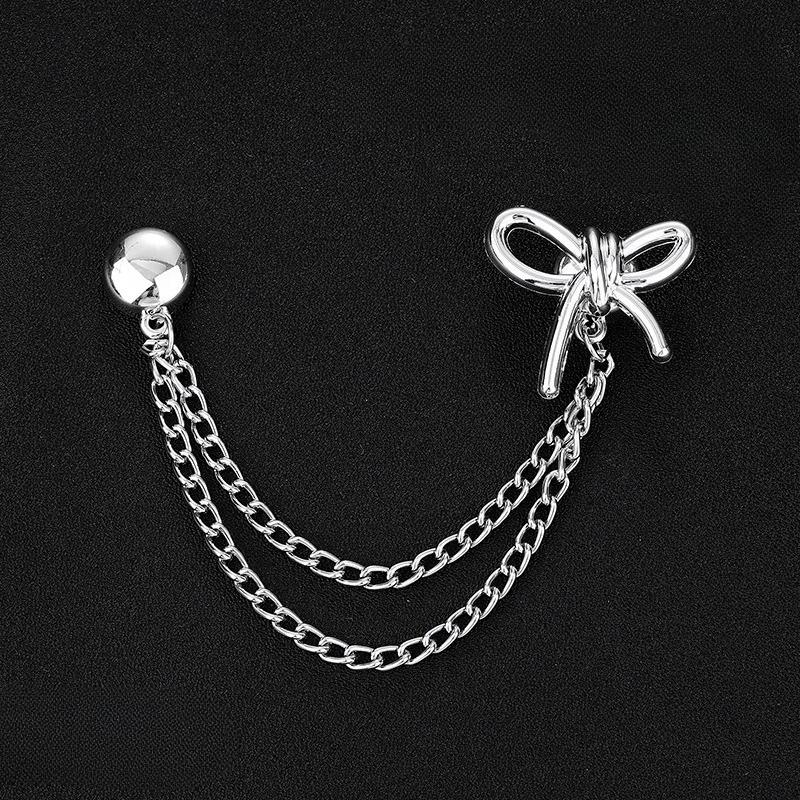 Многофункциональная магнитная клипса для одежды с цепочкой, металлическая клипса-пуговица, фиксатор для одежды, шарфа, манжет брючин, магнитная брошь-пин