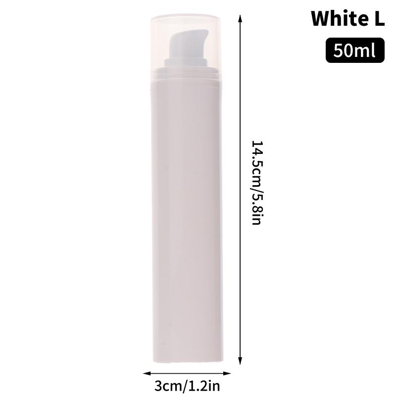 15/30/50ml Empty Airless Pump Bottles – Mini Cosmetic Containers for Lotion, Emulsion, and Travel Use