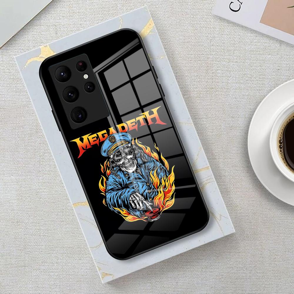 Band M-Megadeth Phone Case For Samsung S26 S25 Edge Ultra 23 22 21 20 Ultra Plus S24 Fe Glass Cover