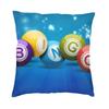 Nordic Style Bingo Queen Bingo Player Paper Game Cushion Covers xcm Velvet Pillow Case Car Square Pillowcase Home Decorative
