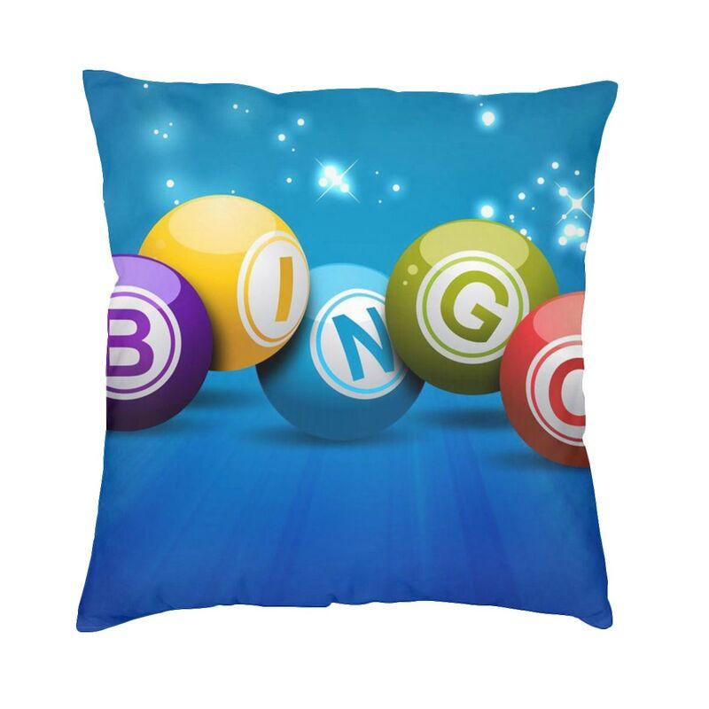 Nordic Style Bingo Queen Bingo Player Paper Game Cushion Covers xcm Velvet Pillow Case Car Square Pillowcase Home Decorative
