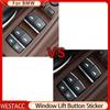 7 шт./компл. хромированная кнопка подъема окна автомобиля, наклейка с блестками, накладка для BMW 5 серии 5GT 2012-2018