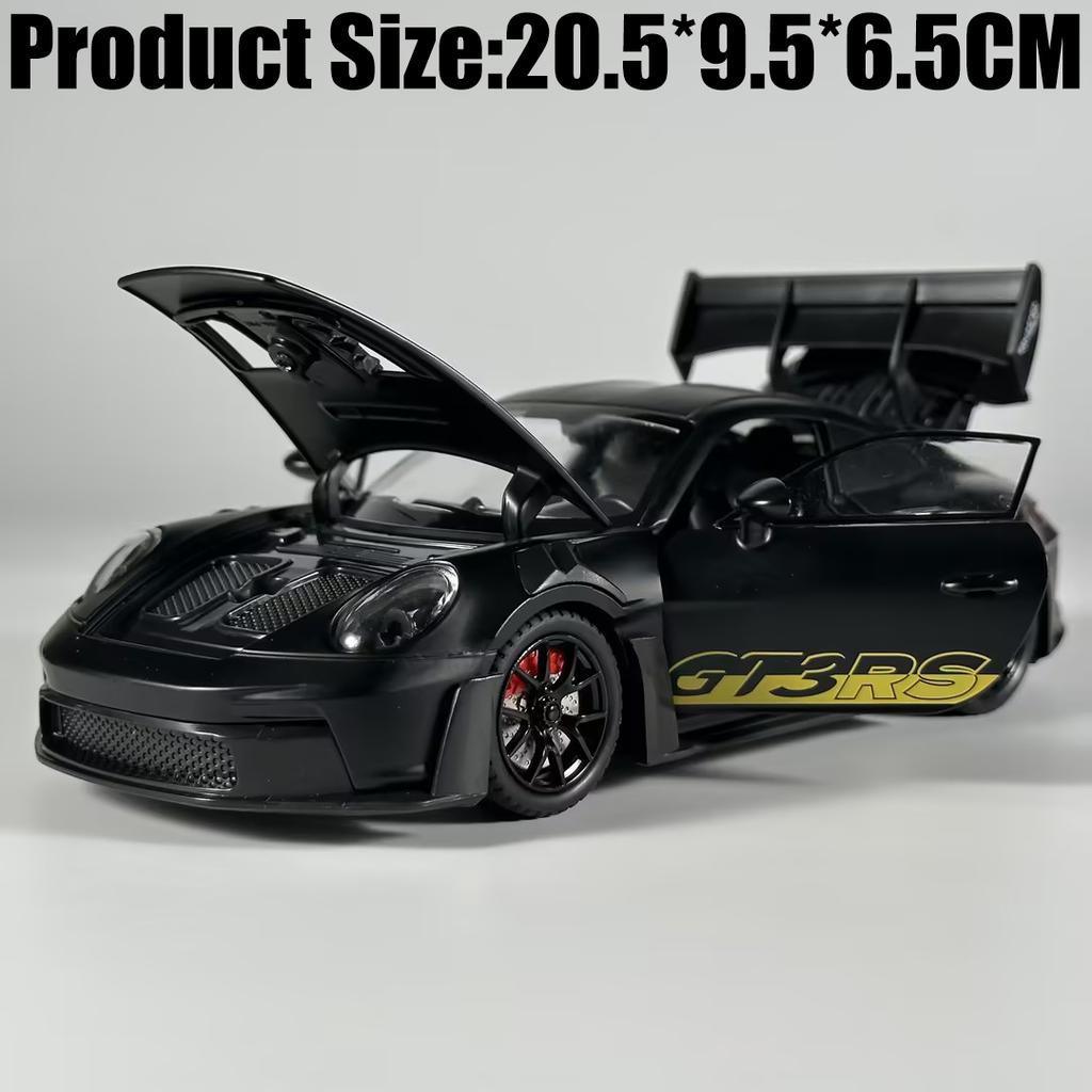 1:24 Porsche 911 GT3 RS 992 Generation GT Sports Car Alloy Metal Diecast Model Car Home Decoration & Computer Desktop Ornaments