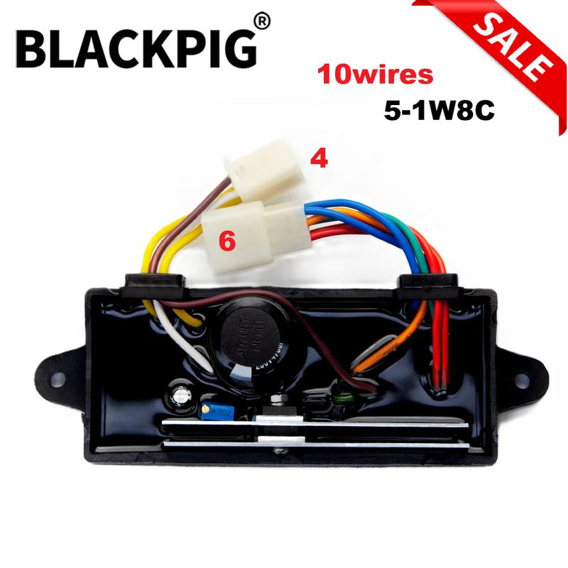Original GTDK AVR5-1W8C 5KW AVR Dual ge Welder Generator Single Phase For Diesel Welding Generator Parts 10Wires