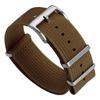 Нейлоновый ремешок для часов WatchGecko Ridge Military - Стильный и прочный, Коричневый - 21 мм